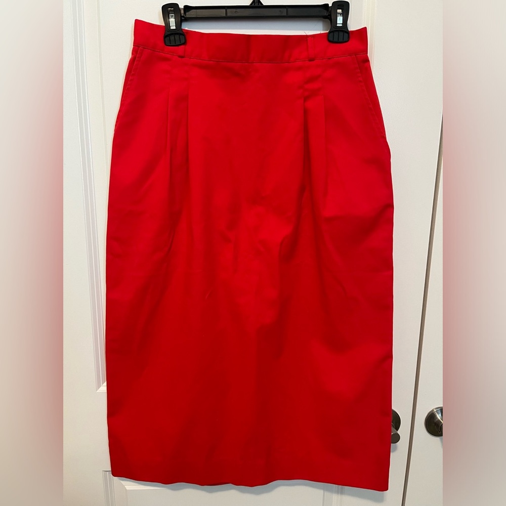 Red skirt